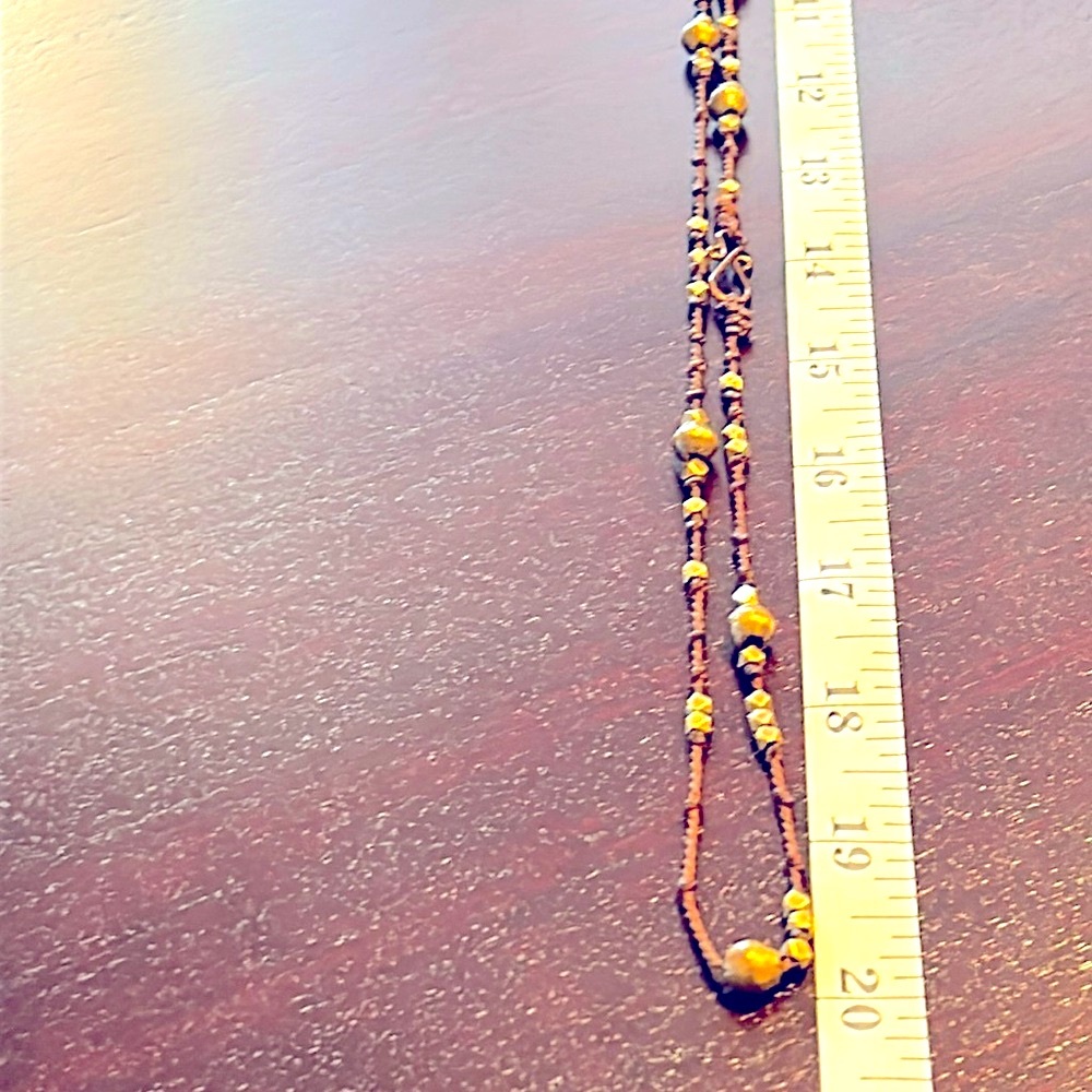 💠NWOT💠Gold Inlay Turquoise Italian Horn Necklace💠 - Picture 9 of 10